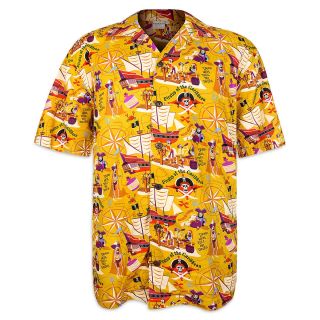 Disney Pirates Of The Caribbean Aloha Shirt L