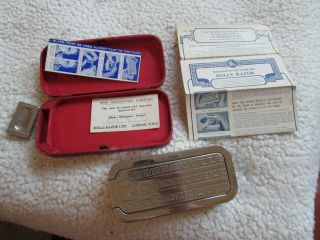 ROLLS RAZOR - Made in England - Imperial Model 2A - spare blade - case 2