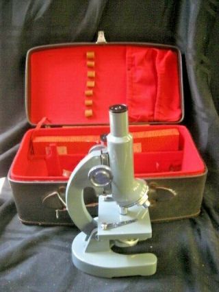 Vintage Sans & Streiffe No 513 Microscope With Slides