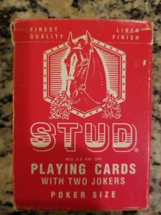 Vintage Stud Horse Pinochle Playing Cards - Pre Owned In