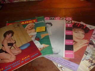 Vintage Assorted Nude Models Magazines (5) 1950 
