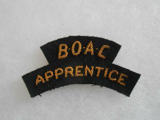 Boac Apprentice Airline Airways Bullion Detail Single Shoulder Title