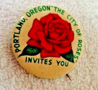 Portland Rose Festival The City Of Roses Button
