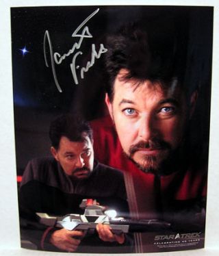 Jonathan Frakes Star Trek Ng Autograph