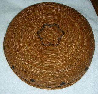 Antique Large Northern California Native American Mission Indian Basket 11 1/2 