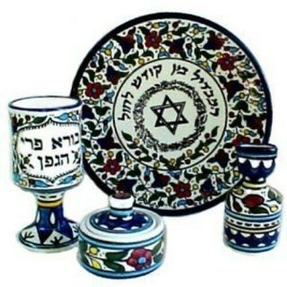 Ceramic Havdalah Set By Armenian