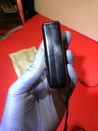 Antique Packette Pocket Transistor Crystal Radio Detector Bakelite Case 1940’s 8