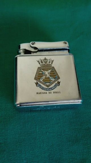 Vintage Advertising " Marinha Do Brasil " Germany Cigar Petrol Lighter " Jbelo "