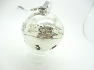 1972 Wallace Silver Plate Christmas Bell Estate Buy