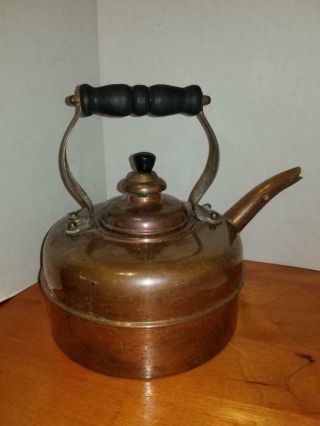 Simplex Vintage Antique Copper Kettle,  Tea Pot Made In England