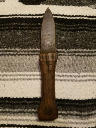 1800 ' s native americann Indian Dag Knife Trade Knife Forged Blade 2