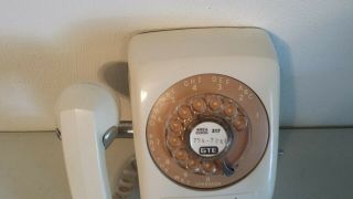Vintage GTE ACEO Rotary Dial Phone Telephone with cord NB92219 CXX 6 - 65 - 2 2