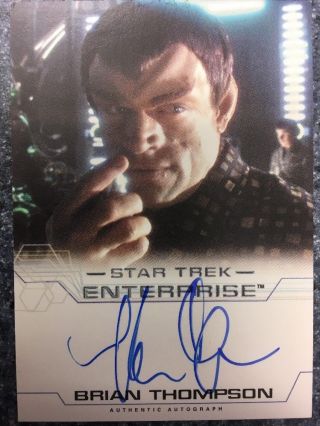 Star Trek Enterprise Season 4 Brian Thompson Autograph