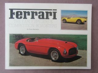 Ferrari Early Spyders & Competition Roadsters Book By Batchelor 1975 Enthusiast