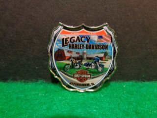 Legacy Harley Davidson Effingham Illinois Motorcycle Dealer Lapel Hat Vest Pin