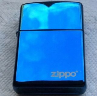 Zippo K05 Lighter Usa Shiny Blue Shape