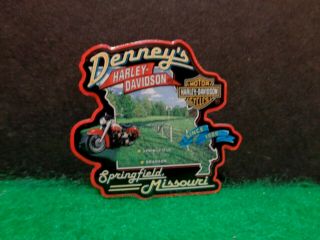 Denneys Springfield Mo Harley Davidson Motorcycle Dealer Lapel Vest Hat Pin