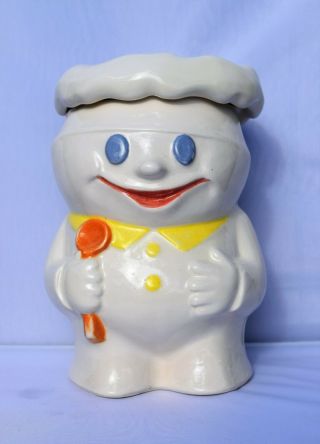 Rare Vtg 1960s Mccoy Pillsbury Doughboy Cookie Jar Color Test Piece L 