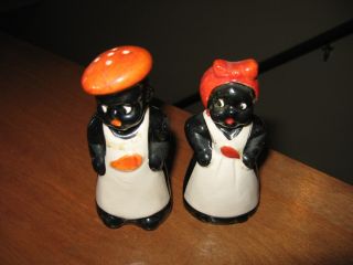 Vintage Aunt Jemima And Chef Salt And Pepper Shakers.  Japan