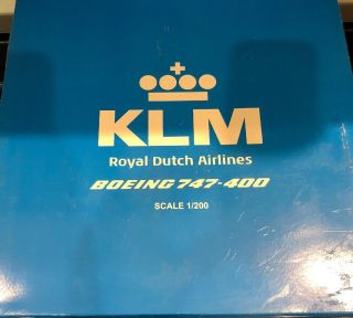 Jc Wings 200 Klm Royal Dutch Airlines,  B747 - 400 Reg.  Ph - Bft,  1:200 Scale Rare