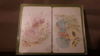 2 Vintage Decks Of Hallmark Playing Cards With Plastic Case