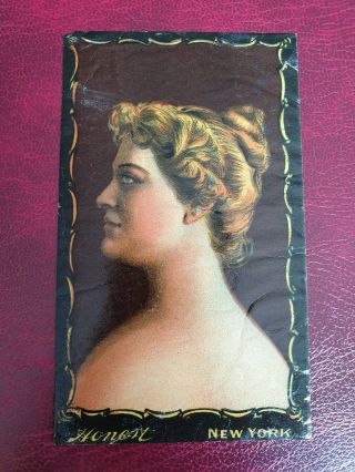 Very Rare 1888 Tobacco Card N137 Duke Transparencies : Beauty Looking Left