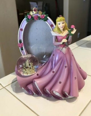 Disney Store Retired Princess Snow Globe Picture Frames Belle Aurora Cinderella 6