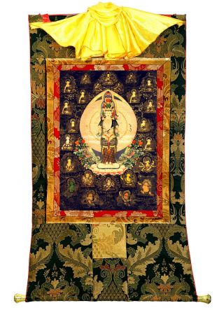 50 " Tibet Thangka Painting Buddhist Wisdom Goddess Thousand Hands Avalokitesvara