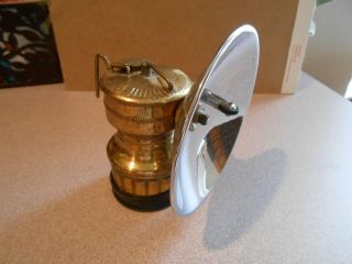 Vintage Butterfly Coal Miners Brass Carbide Lamp Lantern