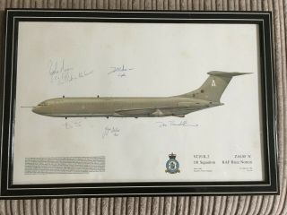 Signed 1984 Print.  Vc10 101 Squadron Za140 