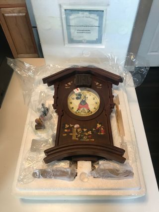 Rare Memories Of Mickey Mickey Mouse Cuckoo Clock Bradford Exchange