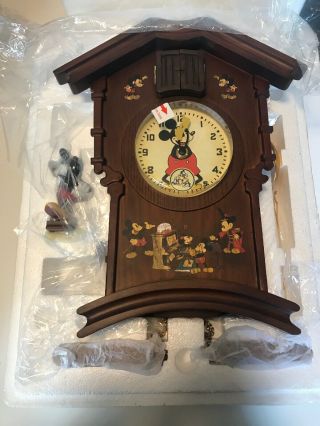Rare Memories of Mickey Mickey Mouse Cuckoo Clock Bradford Exchange 2