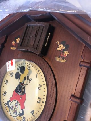Rare Memories of Mickey Mickey Mouse Cuckoo Clock Bradford Exchange 5