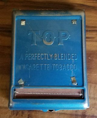 Vintage TOP Cigarette Rolling Machine - Blue - - Spare Roller 2