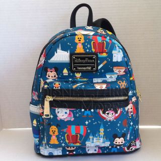 Disney World Parks Loungefly Cute Characters Attractions And Foods Mini Backpack