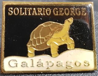 Galapagos Islands Ecuador Turtle Solitario George - Pin Pendant -