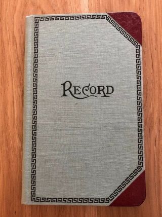 Vintage Shaw’s Record Account Book A - Z