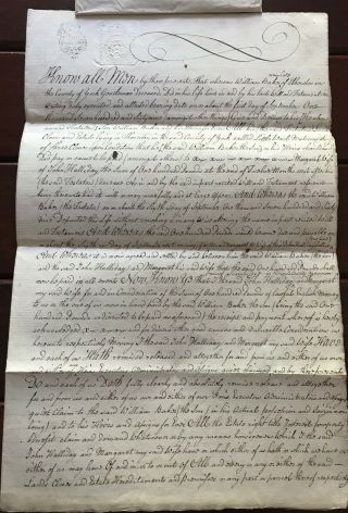 1770 King George Iii 18th Century Document William Baker Of Ebberston Yorkshire
