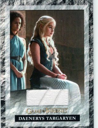 Game Of Thrones Season 6 - Emilia Clarke As Daenerys Targaryen Relic Card S6r1