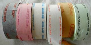 Bus ticket rolls for 