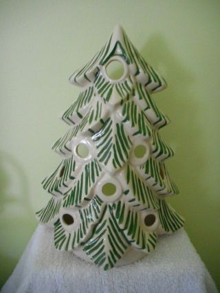 Vintage Ceramic Wall Hanging Christmas Tree With Ludwig Schmid Mold