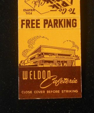 1950s Weldon Cafeteria To Go Pik Nik Chik Golden Brown Chicken Main Houston Tx