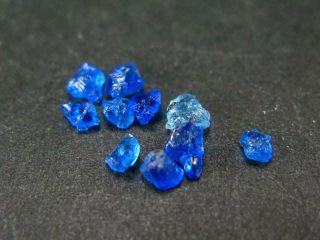 10 Rare Gem Hauyne Crystals From Germany - 0.  55 Carats
