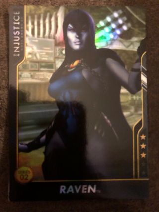 Injustice Arcade Dave And Busters Gold Card 79 Raven Foil