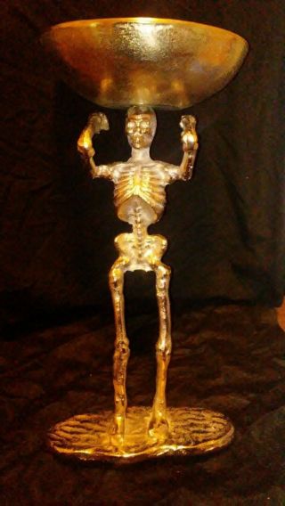 Tall Skeleton Figure Bowl
