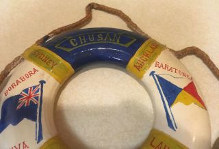 1965 P&O SS Chusan London Souvenir Life Preserver Ring 5