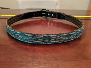 Hitched Horsehair Belt.  Size 37 ".