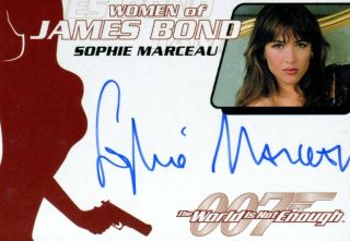 The Quotable James Bond Sophie Marceau As Elektra King Autograph Card Wa16