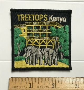 Treetops Lodge Aberdare National Park Kenya Africa African Souvenir Patch Badge