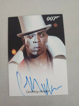 Geoffrey Holder Auto As Baron Samedi In Live And Let Die 007 Autograph